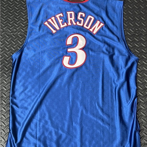 Rare Champion Authentic Allen Iverson Philadelphia 76ers Sixers JERSEY 52 NWT - Picture 6 of 8